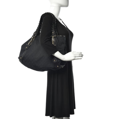 Gucci Monogram Pelham Shoulder Bag Black 2 of 9