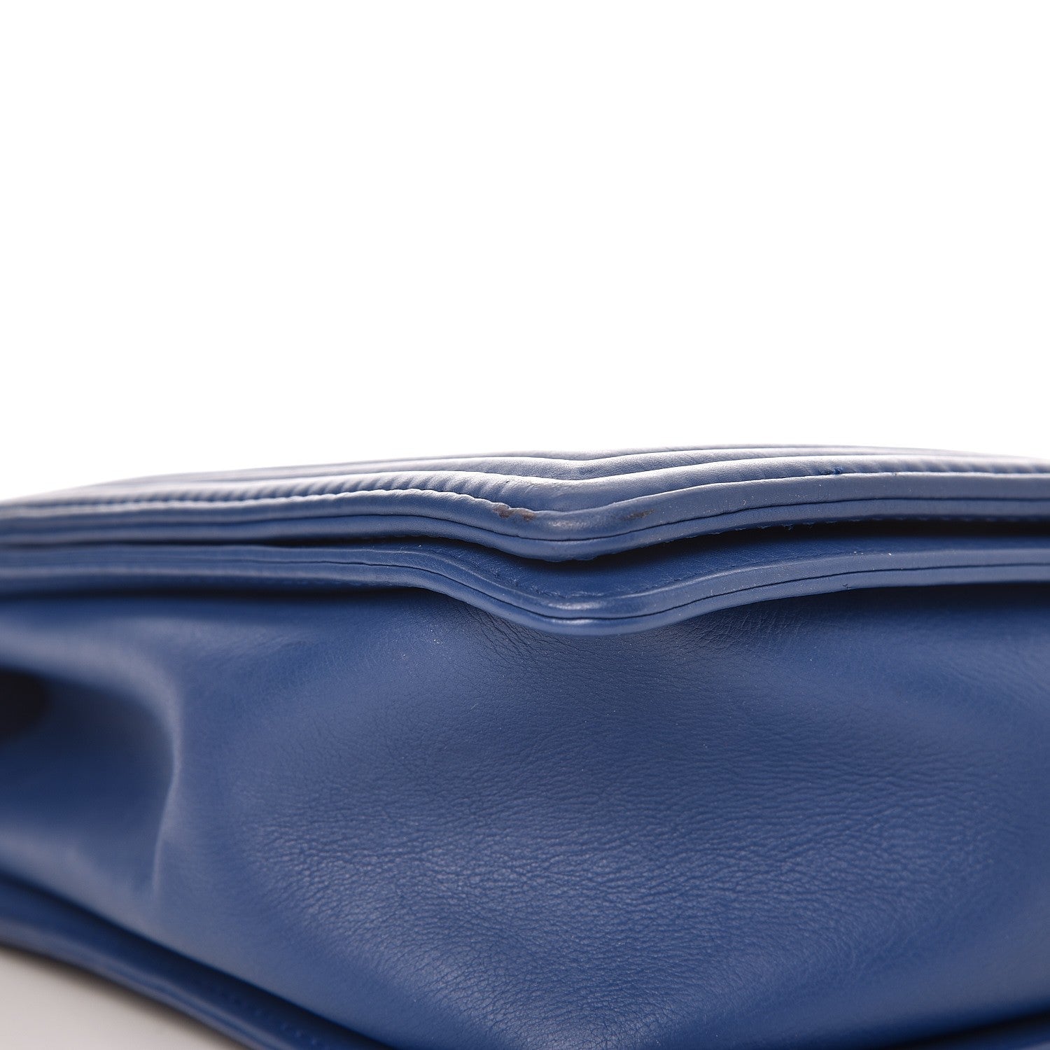 Chanel Calfskin Quilted Large Boy Flap Blue 9 of 9