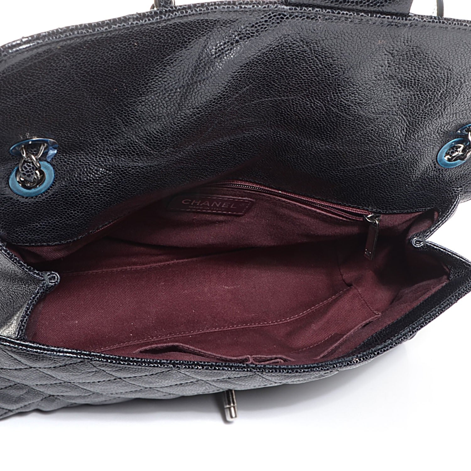 Chanel Crumpled Grained Calfskin CC Crave Jumbo Flap Black 6 of 9