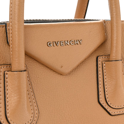 Givenchy Sugar Goatskin Mini Tri-Color Antigona Light Brown Beige Black 14 of 16