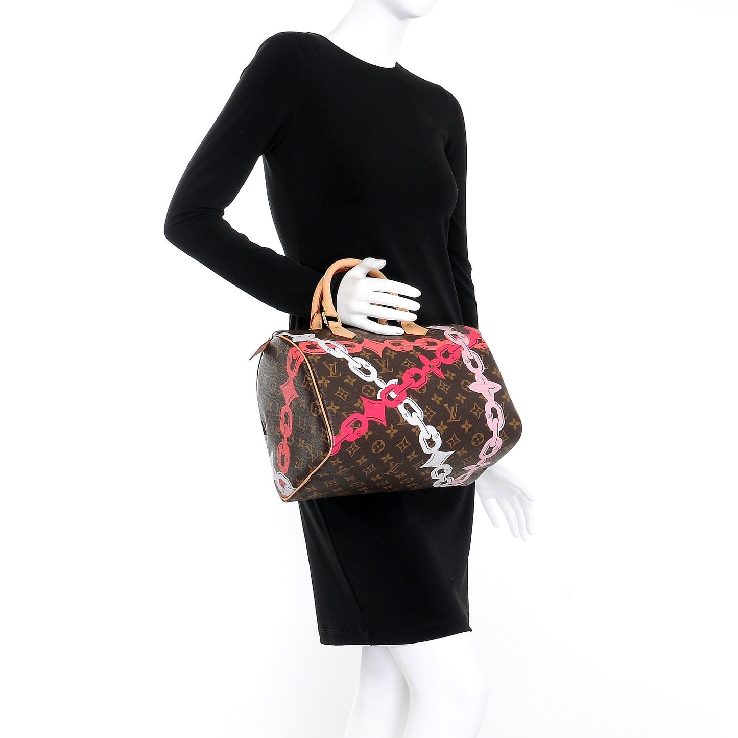 Monogram Bay Speedy 30 Rose Ballerine Poppy