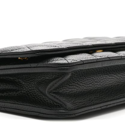 Chanel Caviar Quilted Wallet on Chain WOC Black 10 of 11