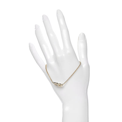 David Yurman 18K Yellow Gold Diamond Belmont Single Station Bracelet 2 of 6