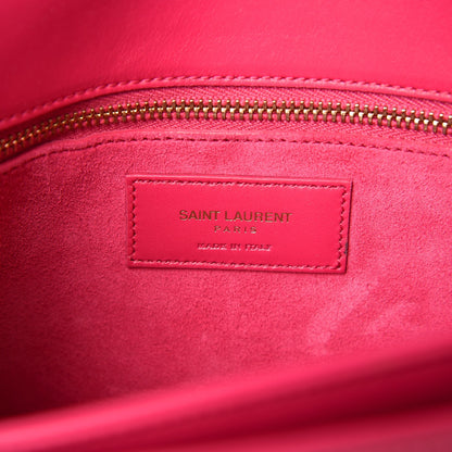 Saint Laurent Smooth Calfskin Medium Classic Monogram Universite Bag Fuchsia 7 of 7