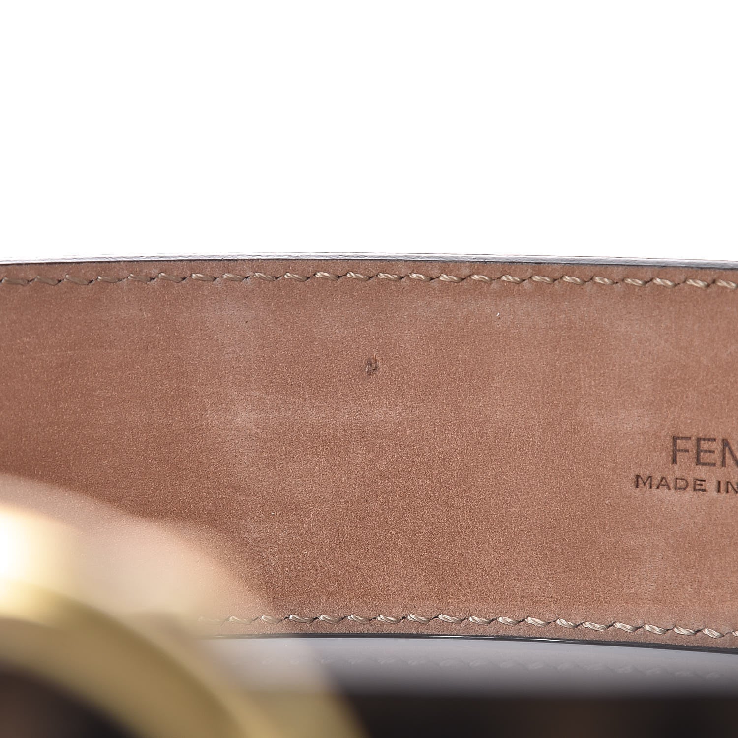 Fendi Vitello F is Fendi Bi-Color FF 1974 Embossed Belt 70 28 Maya Black 8 of 8