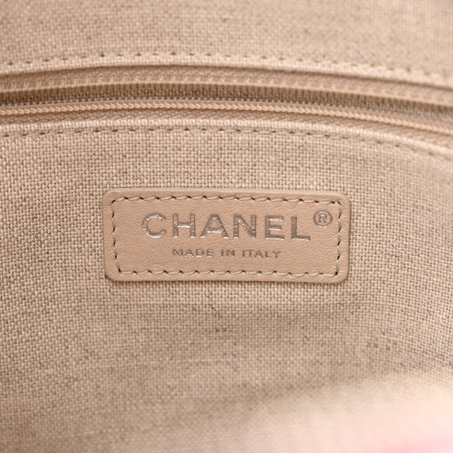 Chanel Canvas Deauville Small Bowling Bag Pink 6 of 10