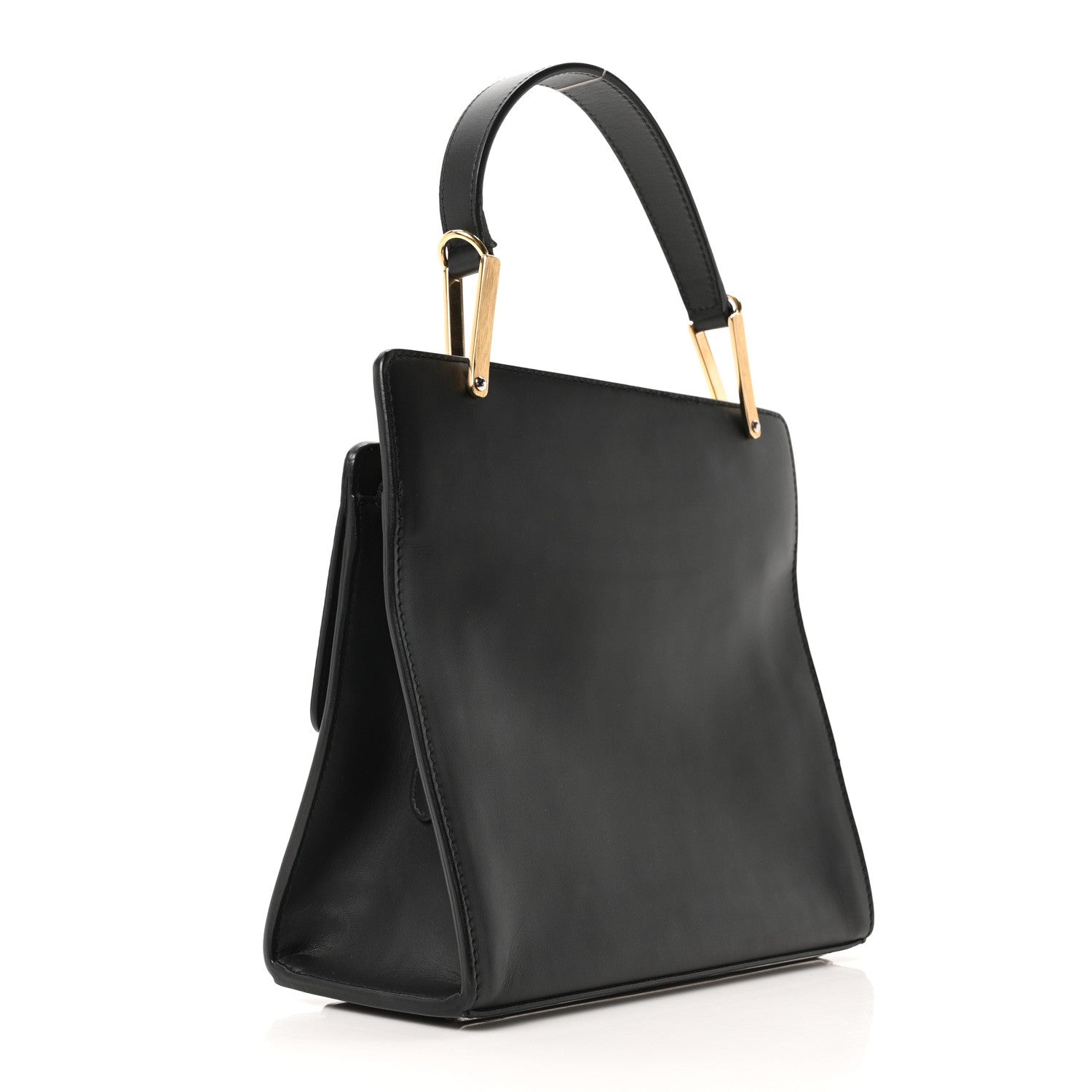 Balenciaga Calfskin Le Dix S Cartable Shoulder Bag Black 3 of 10