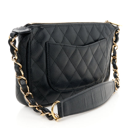 Chanel Caviar Quilted CC Shoulder Bag Black 3 of 12