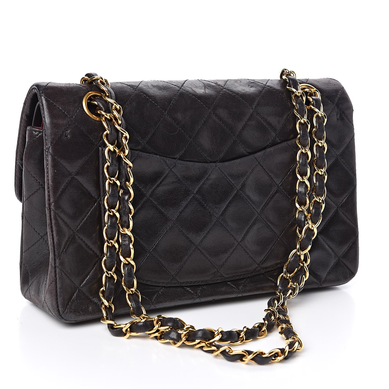 Chanel Lambskin Quilted Small Double Flap Black 3 of 10