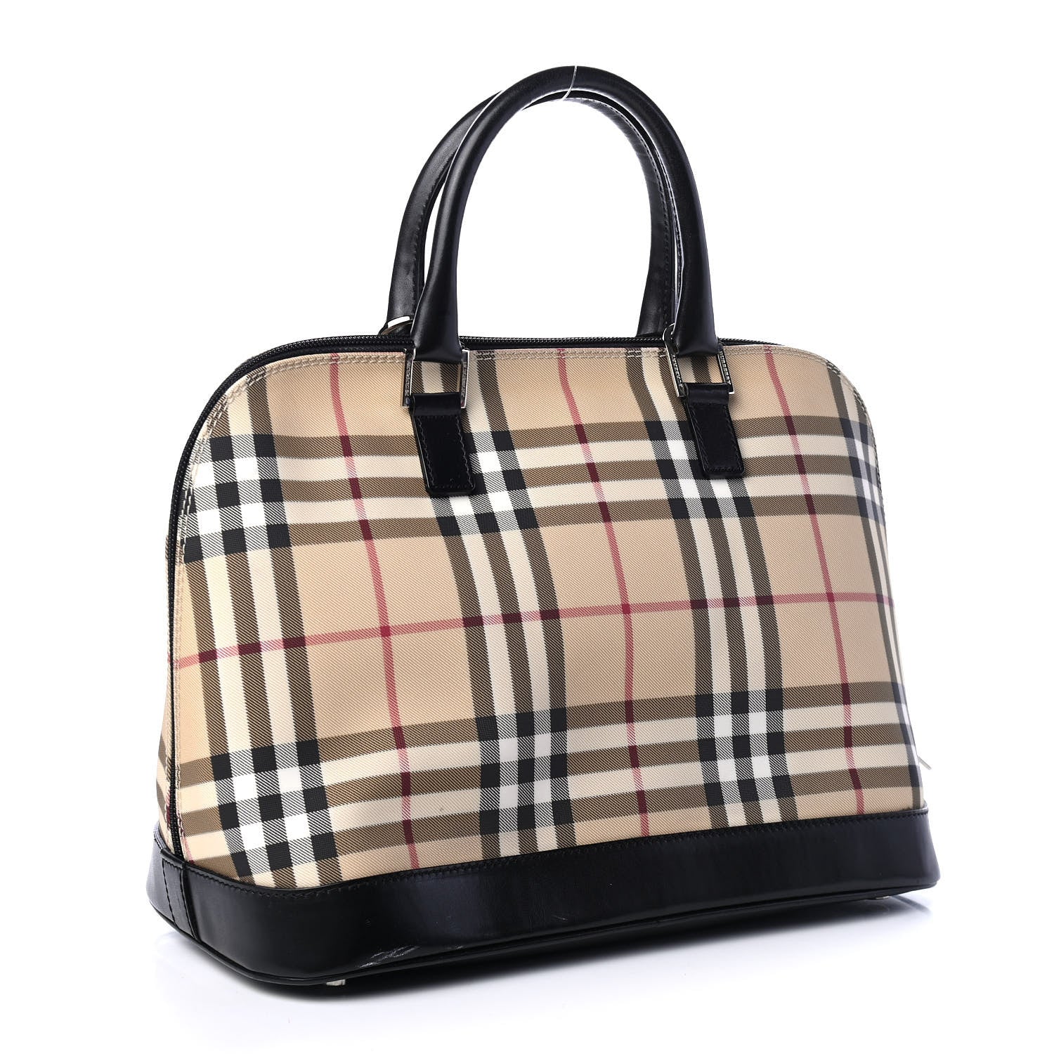 Burberry House Check Large Bowler Tote Black 3 of 8