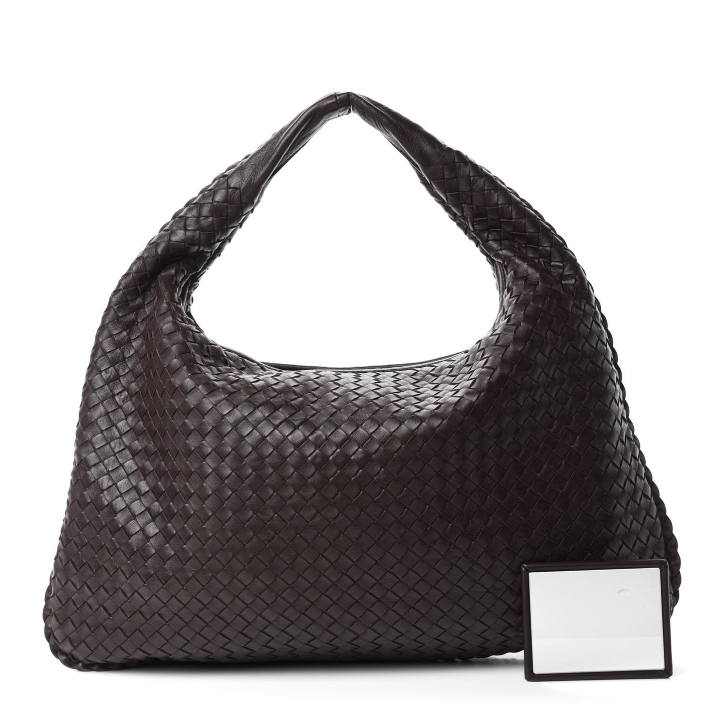 Nappa Intrecciato Large Veneta Hobo Ebano