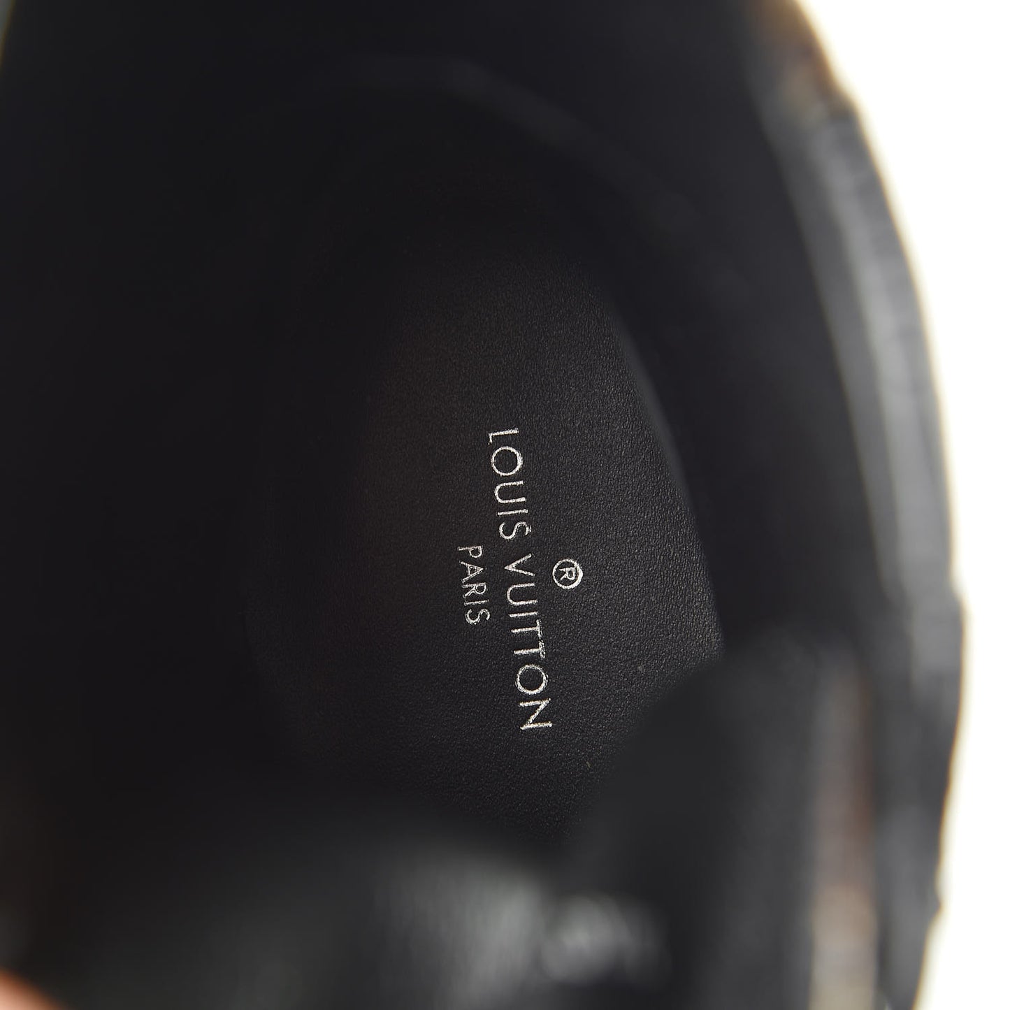 Suede Calfskin Monogram Laureate Platform Desert Boots 35.5 Black