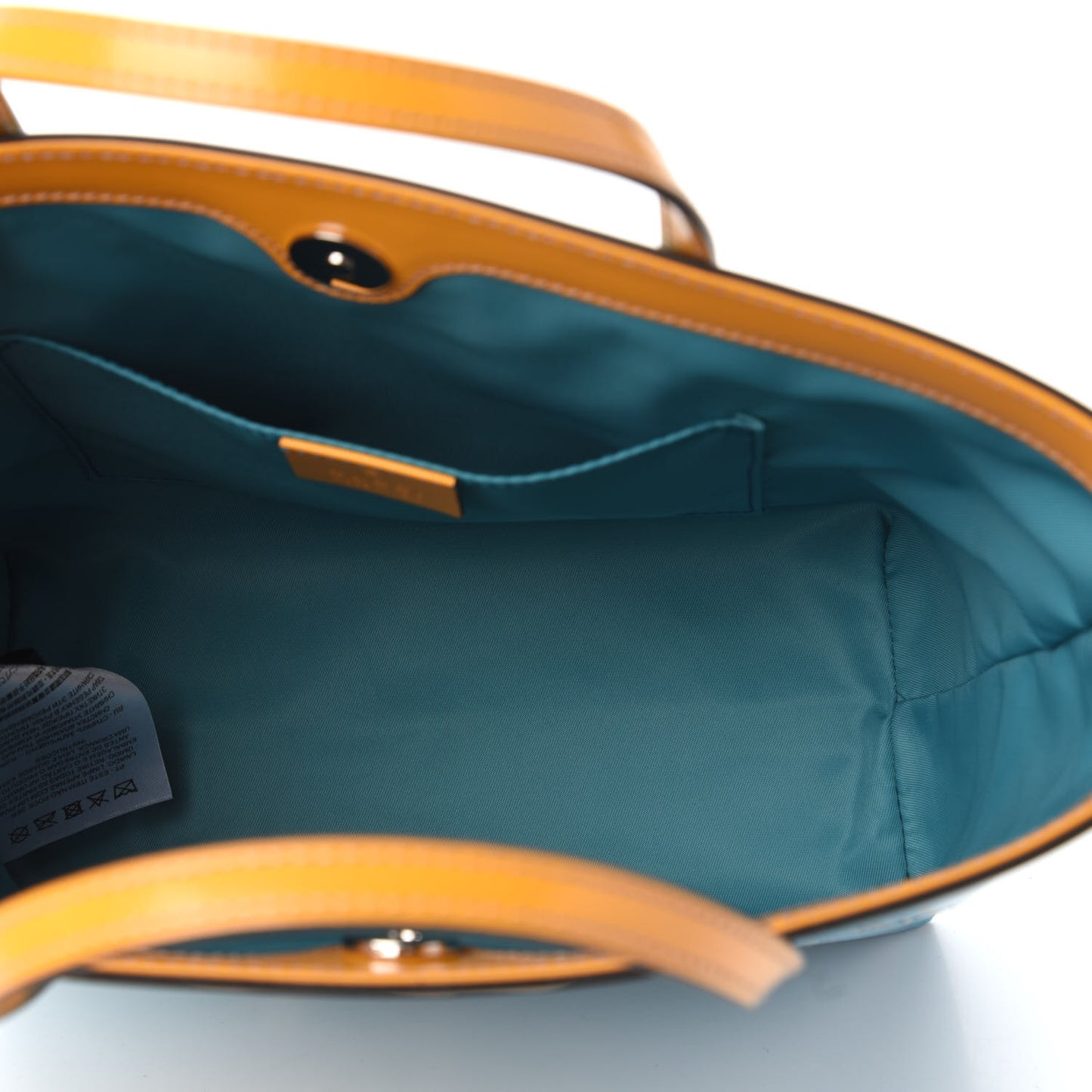 Calfskin Childrens Rainbow Tote Blue