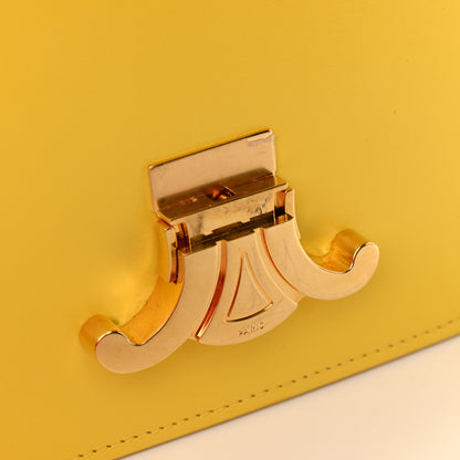 Celine Shiny Calfskin Medium Triomphe Citron 9 of 10