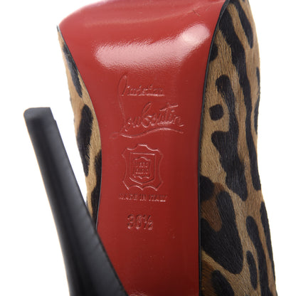 Christian Louboutin Pony Hair Alta Ariella Talon Boots 36.5 Leopard 7 of 7