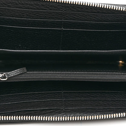 Gucci Pebbled Calfskin Soho Zip Around Wallet Black 5 of 8