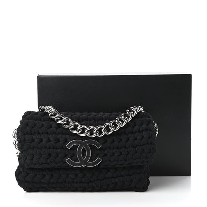 Chanel Crochet Fancy Single Flap Black 11 of 11
