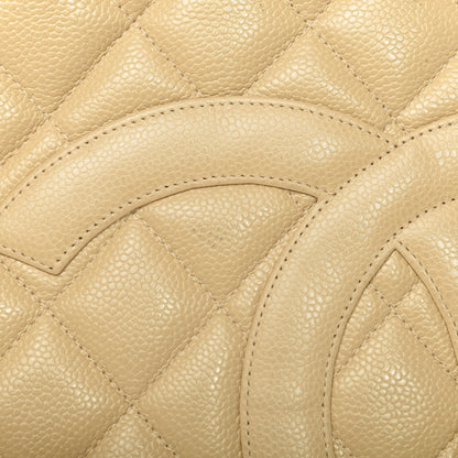 Chanel Caviar Quilted Medallion Tote Beige 14 of 14
