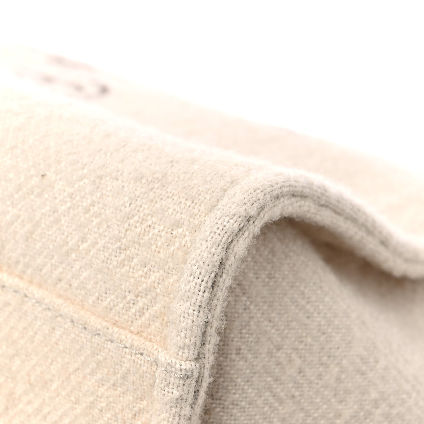Wool Deauville Medium Tote Beige