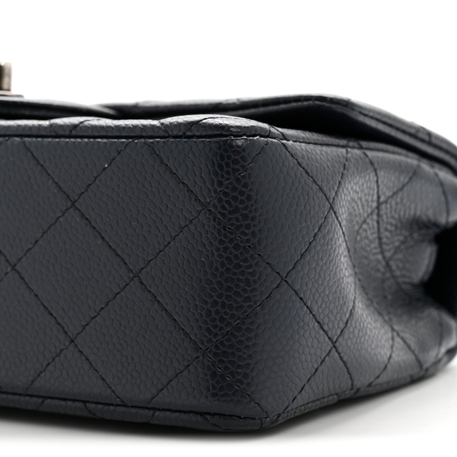 Chanel Caviar Quilted Mini Rectangular Flap Navy 10 of 14