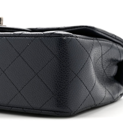 Chanel Caviar Quilted Mini Rectangular Flap Navy 10 of 14