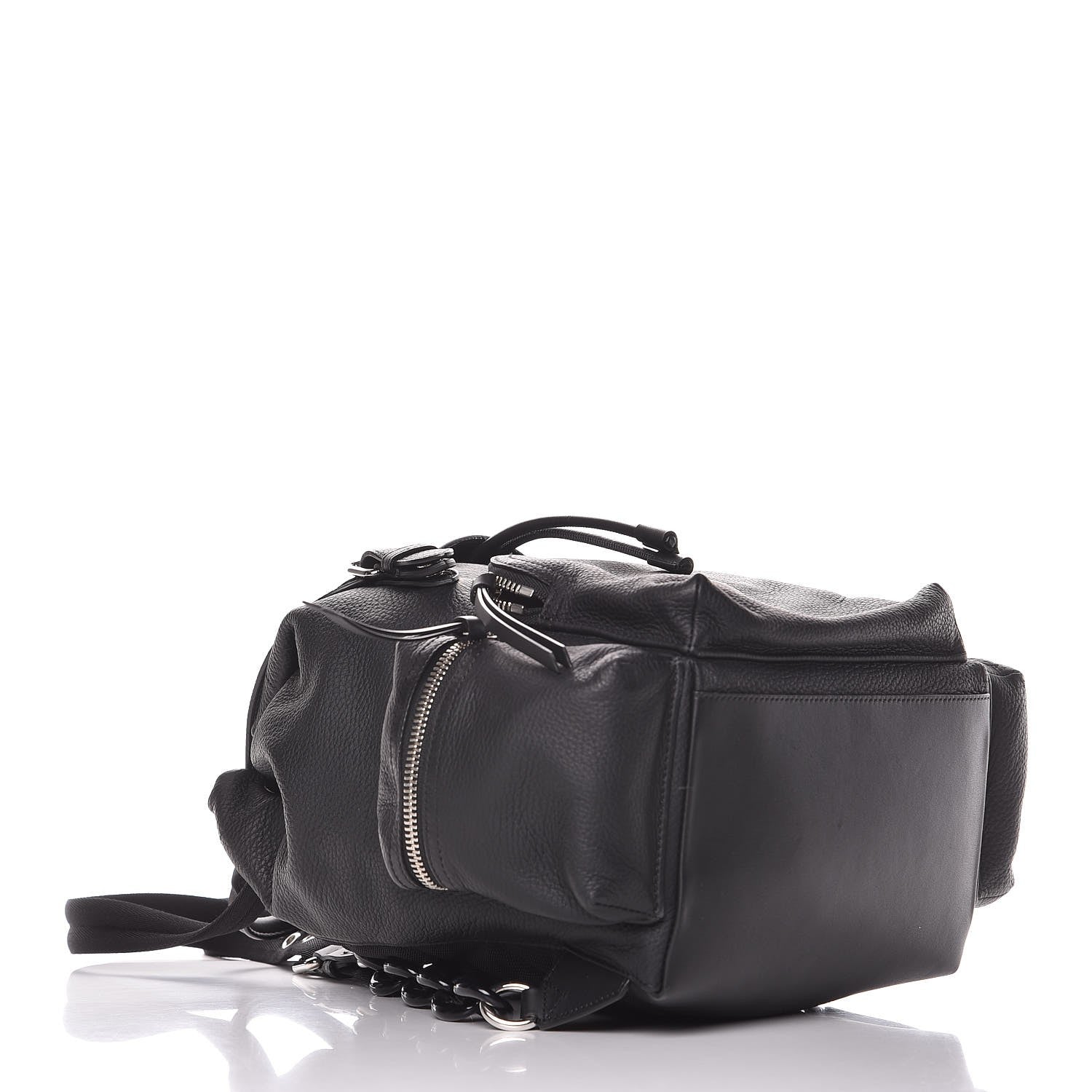 Burberry Deerskin Medium Rucksack Backpack Black 4 of 7