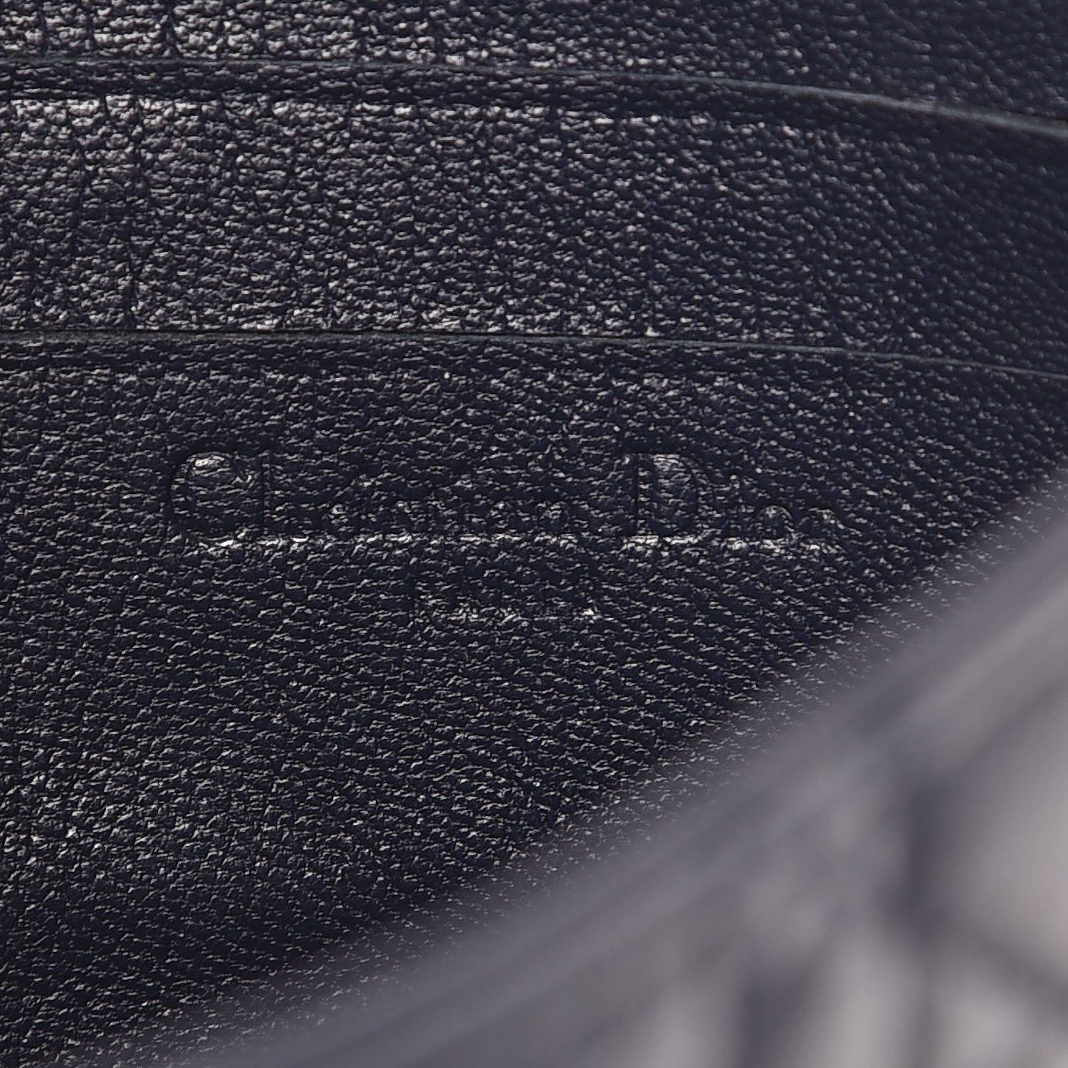 Christian Dior Lambskin Cannage New Lock Pouch Navy Blue 6 of 8