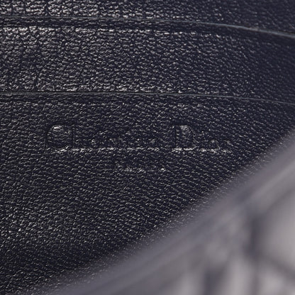 Christian Dior Lambskin Cannage New Lock Pouch Navy Blue 6 of 8