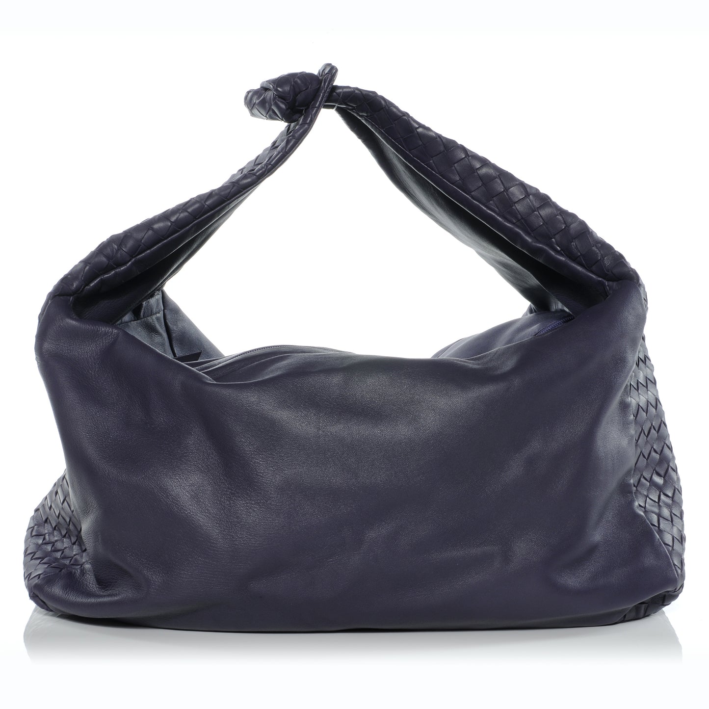 Nappa Intrecciato Large Knot Hobo Purple