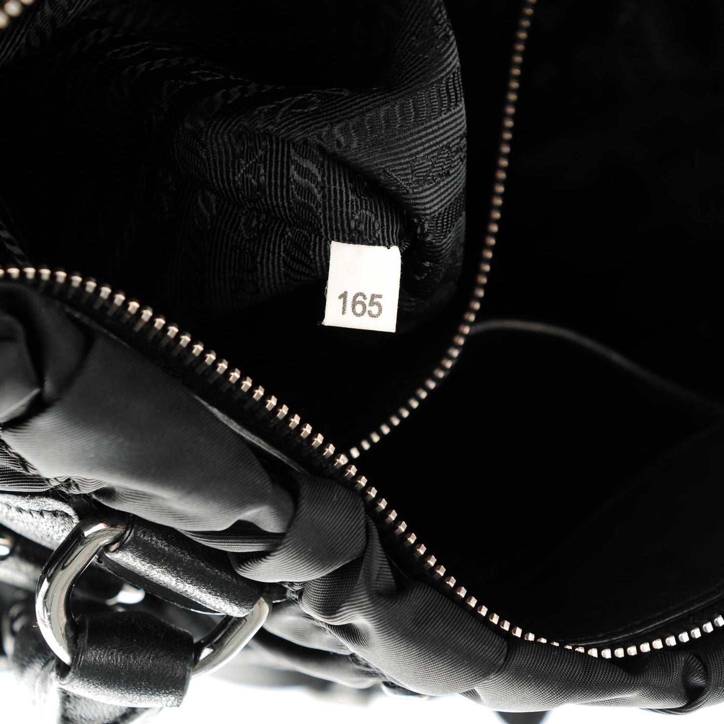 Tessuto Nylon Gaufre Tote Nero Black