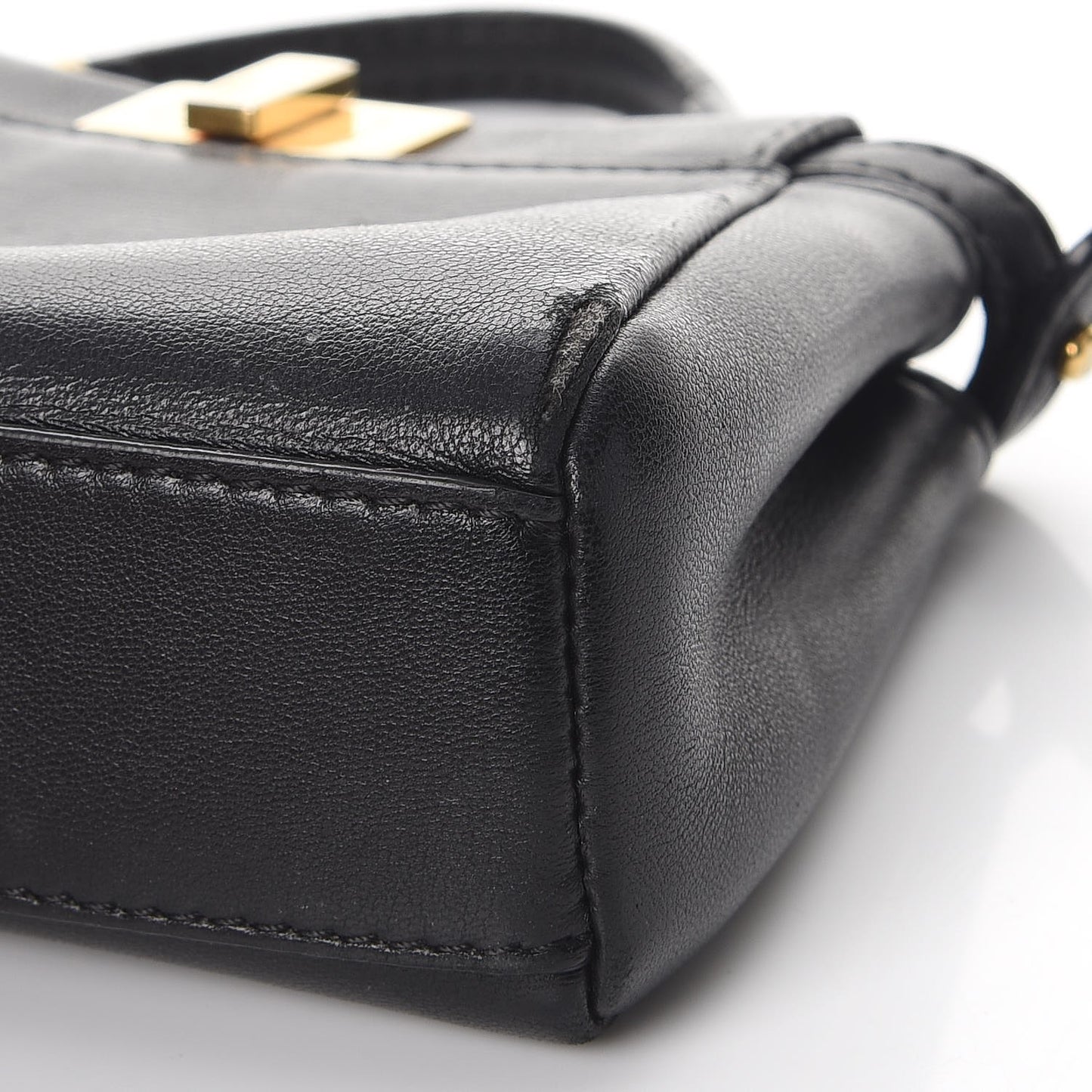 Nappa Micro Peekaboo Iconic Satchel Black