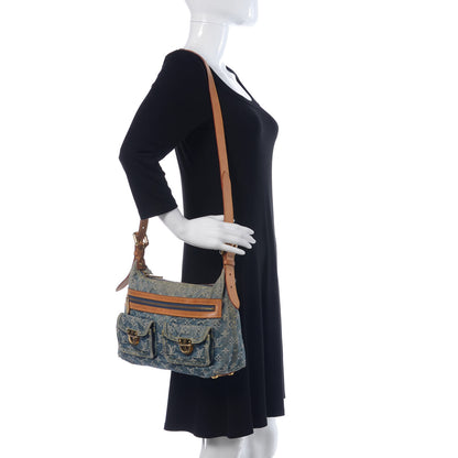 Louis Vuitton Monogram Denim Baggy PM Blue 3 of 15
