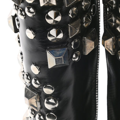 Saint Laurent Ketta Studded Babies 40 Brod Knee High Boots 35.5 Black 14 of 17