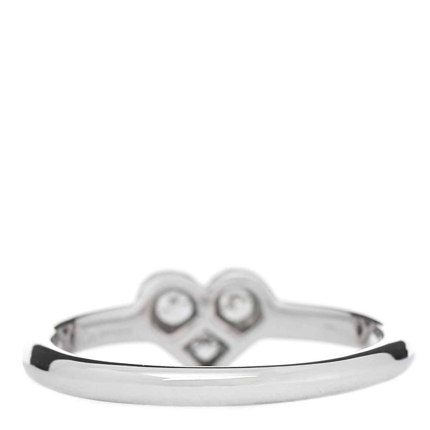 Platinum Diamond Hearts Ring 52 6