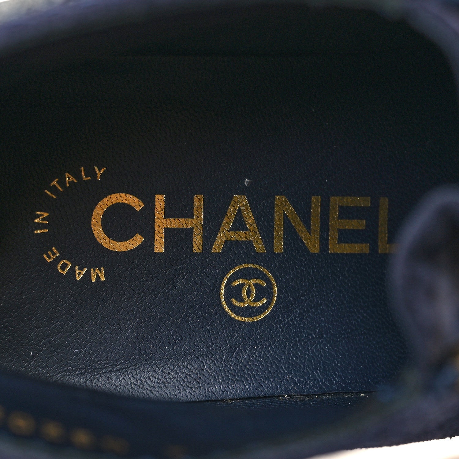 Chanel Suede CC Short Boots 38.5 Purple Gray 8 of 8