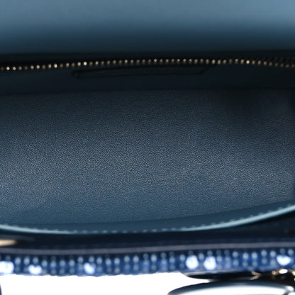 Christian Dior Calfskin Sequin Gradient Stitched Small Lady Dior Blue 5 of 12
