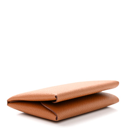 Hermes Epsom Calvi Duo Card Case Gold 4 of 7