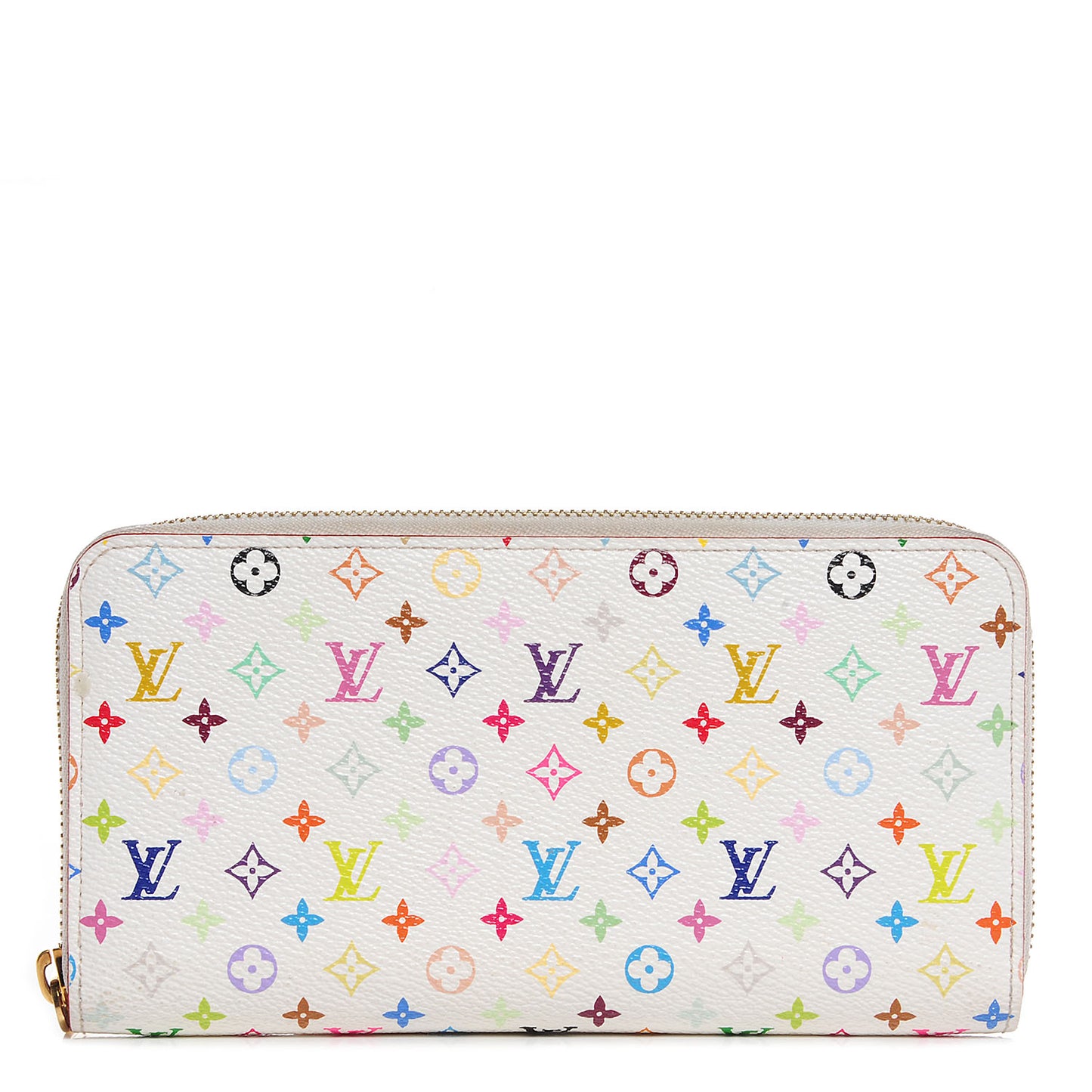 Monogram Multicolor Zippy Wallet White Litchi
