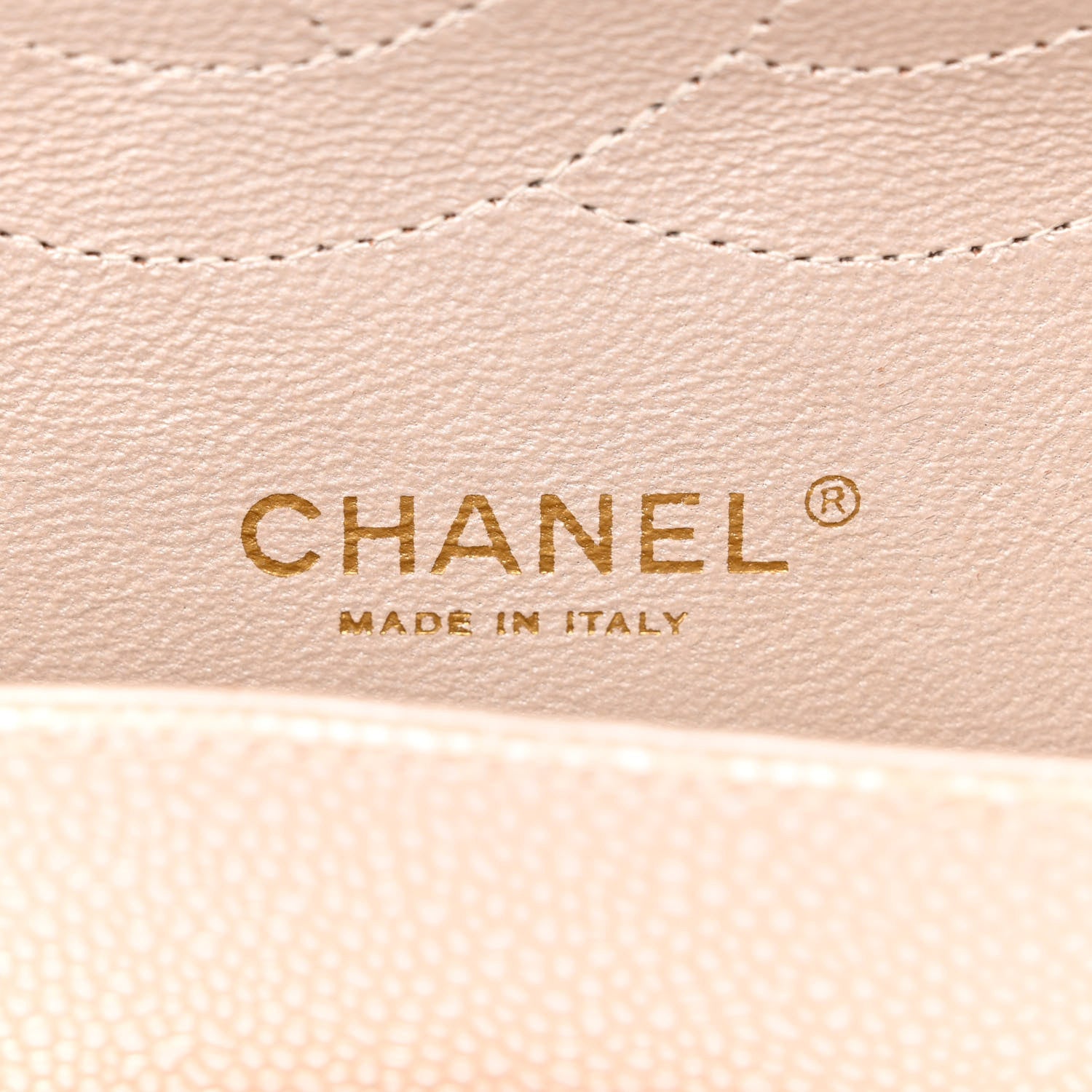 Chanel Iridescent Caviar Quilted Jumbo Double Flap Beige 6 of 21
