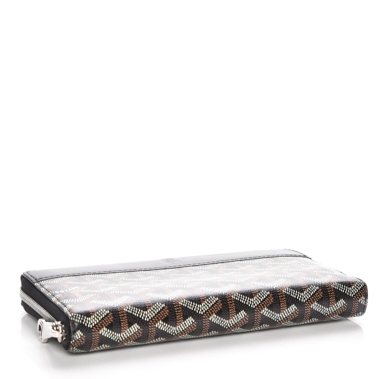 Goyard Goyardine Matignon Zip Around GM Wallet Black 4 of 7