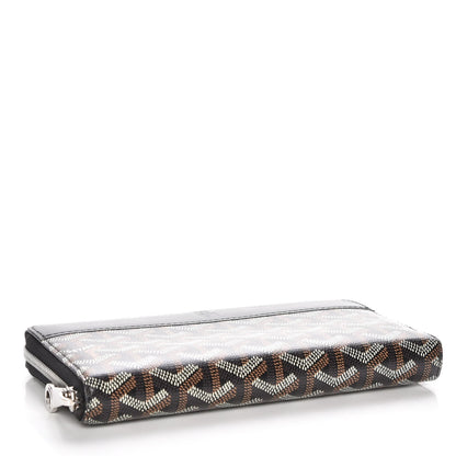 Goyard Goyardine Matignon Zip Around GM Wallet Black 4 of 7