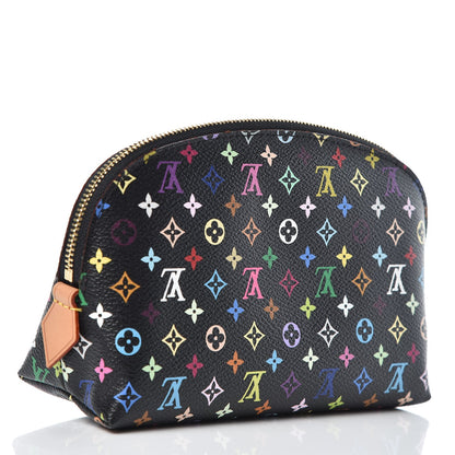 Louis Vuitton Monogram Multicolor Cosmetic Pouch Black Grenade 3 of 7