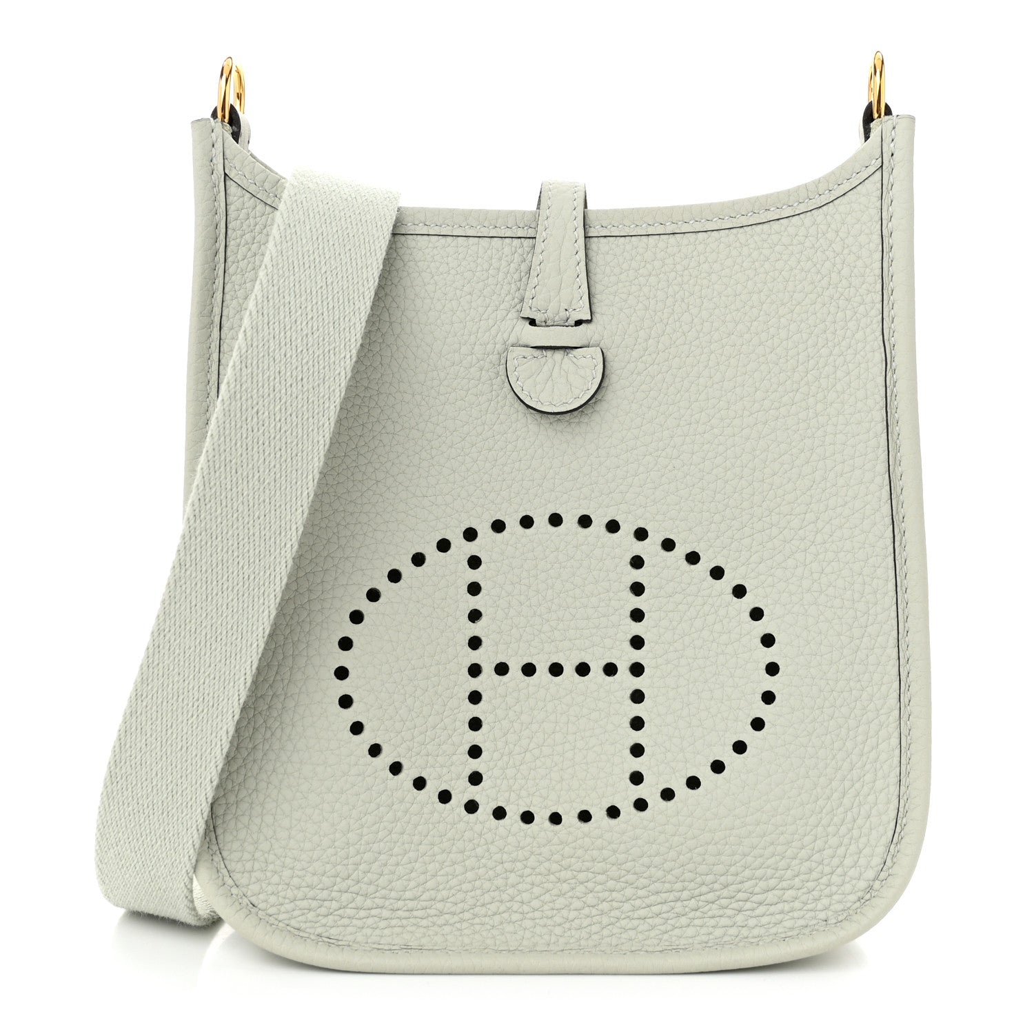 Hermes Taurillon Clemence Amazone Evelyne TPM Gris Neve 1 of 10
