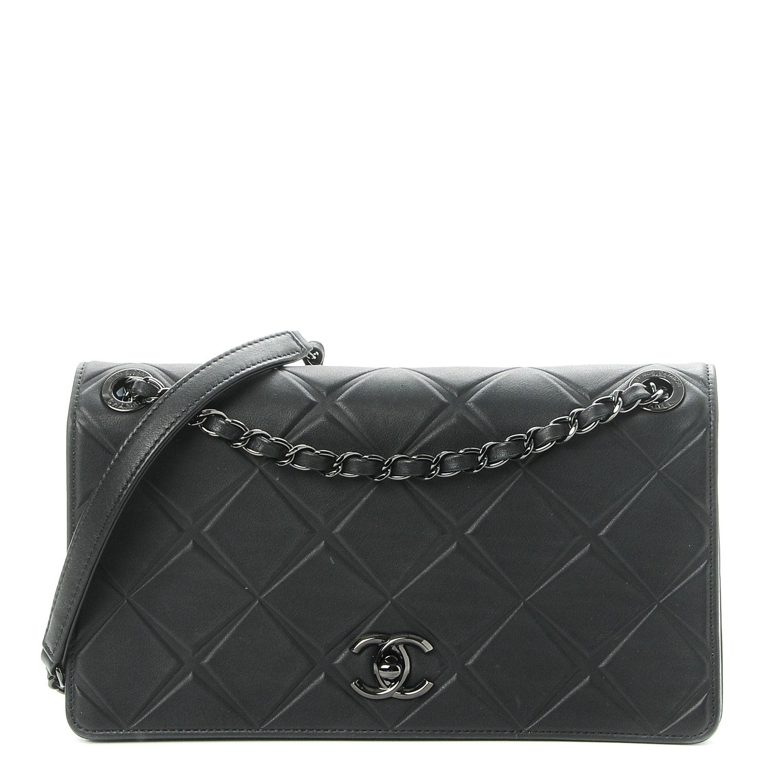 Chanel Calfskin Small Propeller Flap Black 1 of 11
