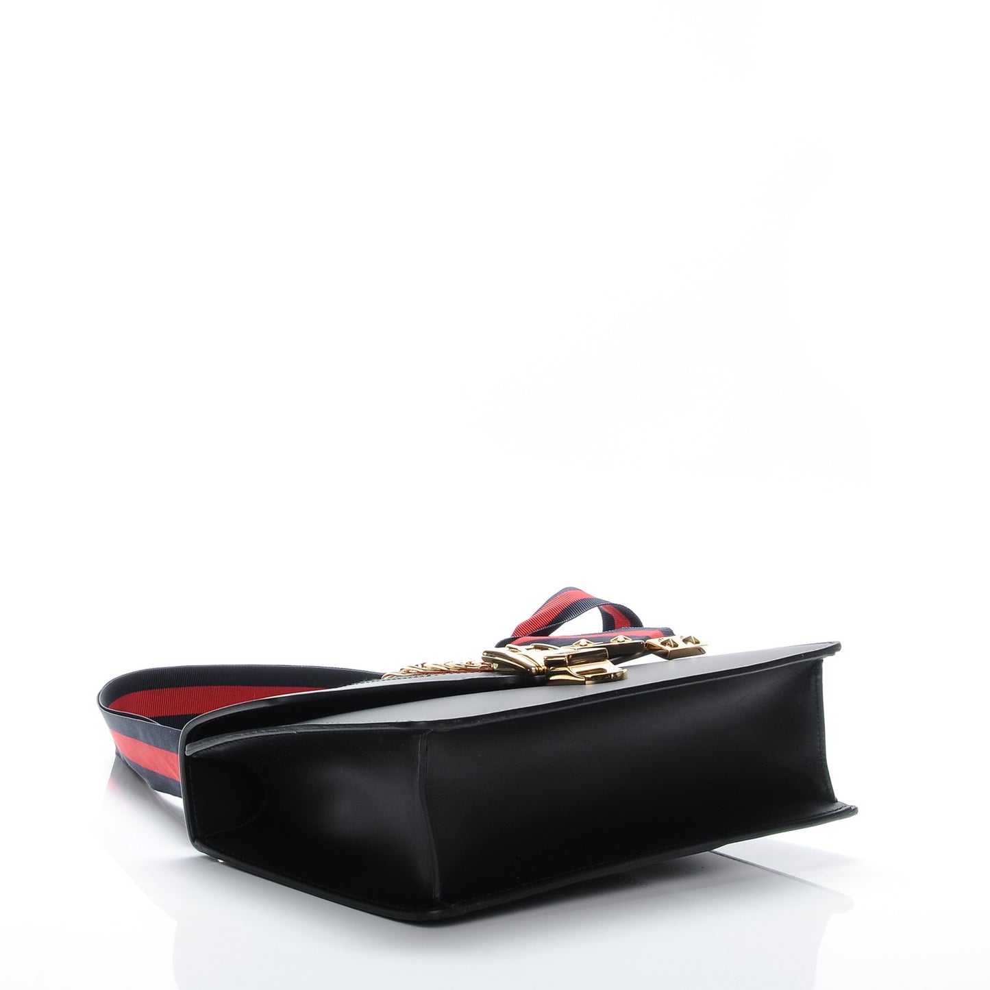 Calfskin Small Sylvie Shoulder Bag Black
