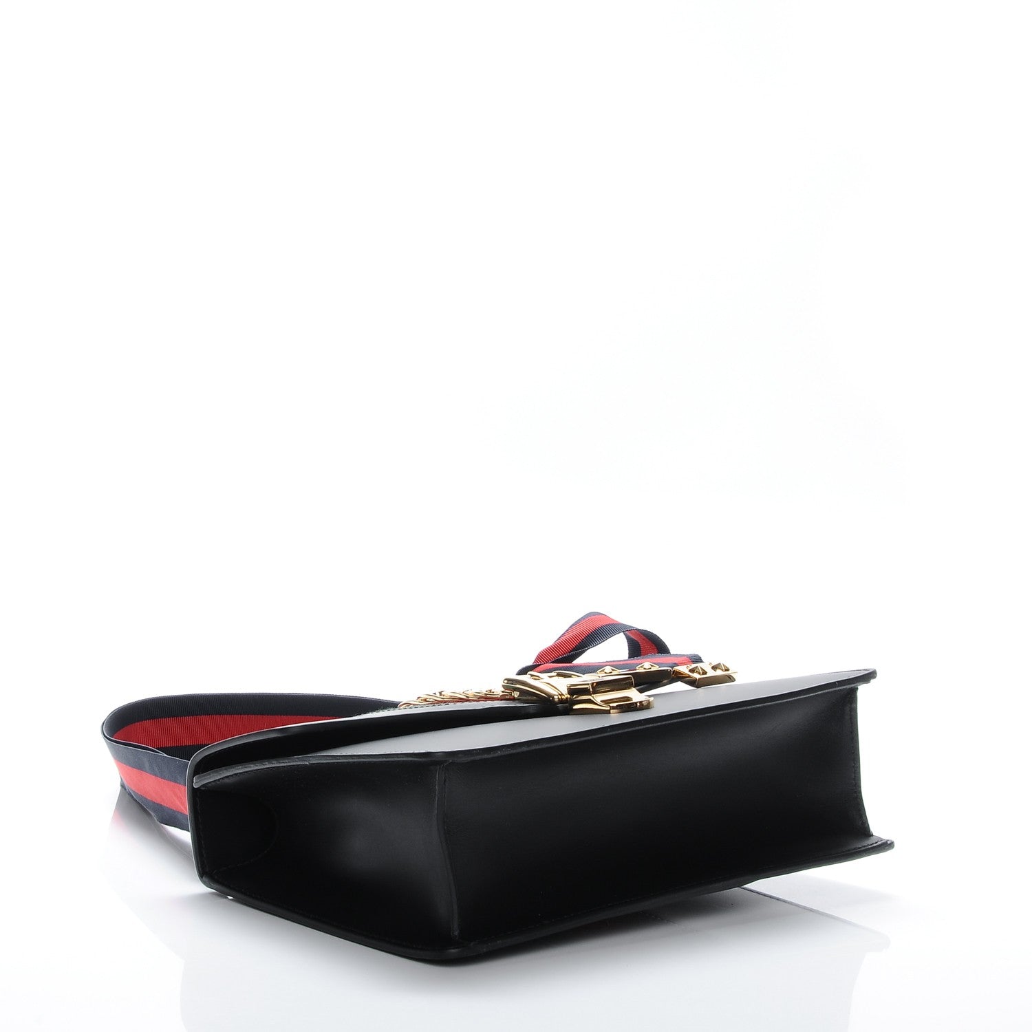 Gucci Calfskin Small Sylvie Shoulder Bag Black 4 of 10