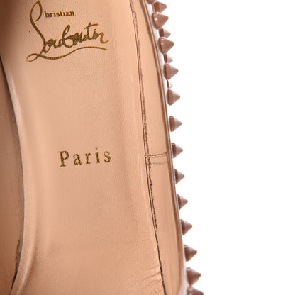 Christian Louboutin Patent Alti Spikes 140 Pumps 38 Nude 17 of 26