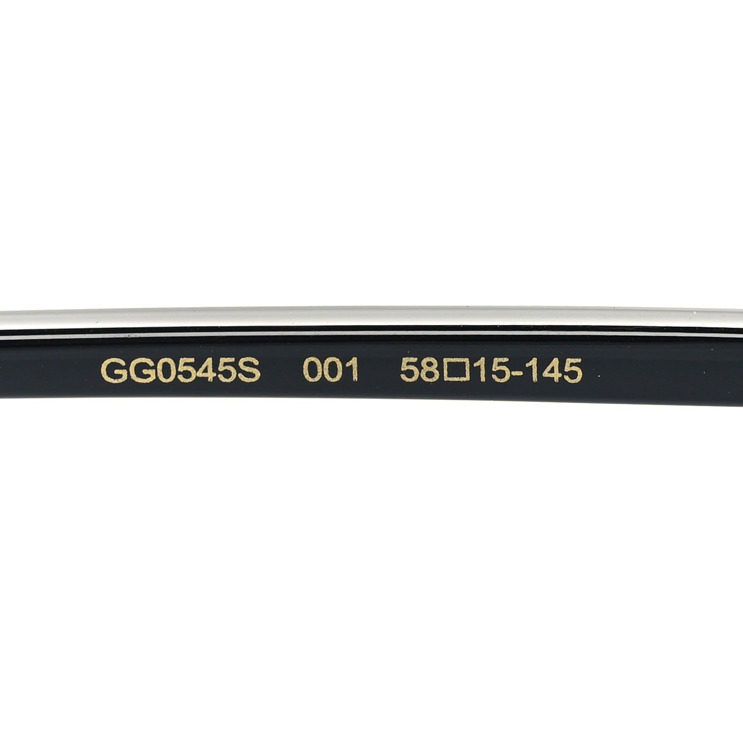 Acetate Brow Bar Aviator Sunglasses GG0545S Black