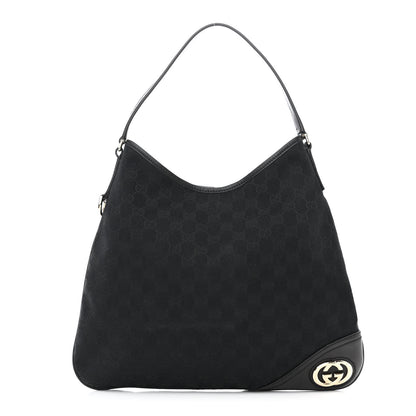 Gucci Monogram Medium New Britt Hobo Black 1 of 11