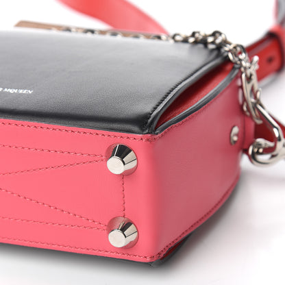 Alexander McQueen Grained Calfskin Box Shoulder Bag 16 Black Pink 7 of 10